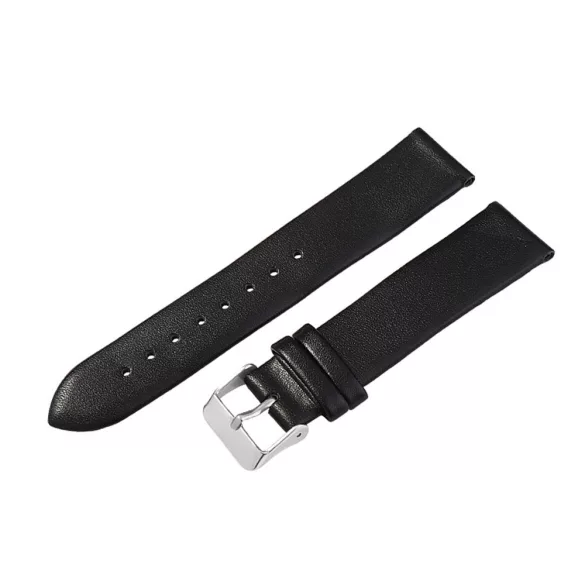 Karóra szíj,fekete színű, varrás nélküli, 65+105 / 22 mm  