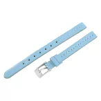 Karóra bőrszíj világoskék, 8 mm