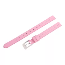 Karóra bőrszíj rózsaszínű, 8 mm
