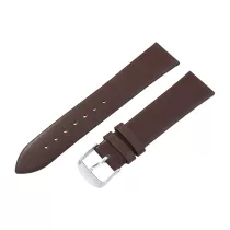   Karóra szíj, varrás nélküli, sötétbarna színű, mérete 75+115/20mm