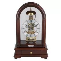 Astron ingás mechanikus fa asztali óra, tölgy színű