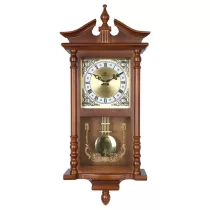   Merion ingás fa falióra,quartz,1/1 ütős, westminster dallam,tölgy színű