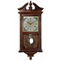   Merion ingás fa falióra,quartz,1/1 ütős, westminster dallam,dió színű