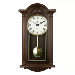 Merion ingás dió színű fa falióra