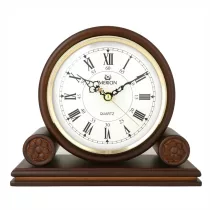   Merion fa kandallóóra, quartz, domború üveggel, dió színű tok