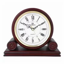   Merion fa kandallóóra, quartz, domború üveggel, mahagóni színű tok