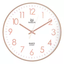   Merion falióra, quartz, rózsa arany színű tok, fehér számlap, sweep