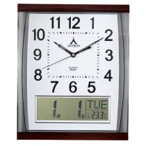   Astron falióra, quartz, barna színű tok, LCD kijelző (dátum, nap, hőmérséklet)