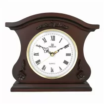 Merion quartz fa kandallóóra, domború üveges, (dió)