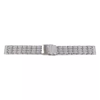 Acél karóra csat, békazáras, ezüst színű, 20 mm