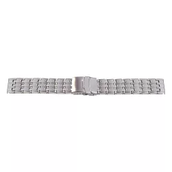 Acél karóra csat, békazáras, ezüst színű, 20 mm