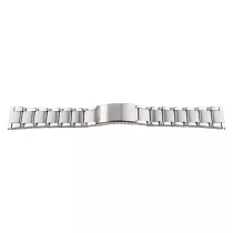 Acél karóra csat, békazáras, ezüst színű, 22 mm