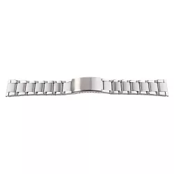 Acél karóra csat, békazáras, ezüst színű, 22 mm