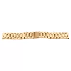 Karóra csat, békazárral, acél, arany színű, 20mm