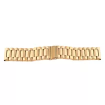 Karóra csat, békazárral, acél, arany színű, 24mm