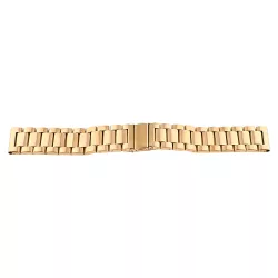 Karóra csat, békazárral, acél, arany színű, 18mm