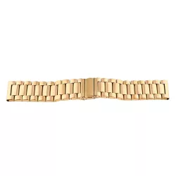 Karóra csat, békazárral, acél, arany színű, 22mm