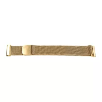   Karóra csat, acél, fonott (mesh) dizájn, gyorskioldós, mágneses zárral, arany színű, 20mm