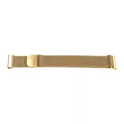   Karóra csat, acél, fonott (mesh) dizájn, gyorskioldós, mágneses zárral, arany színű, 18mm