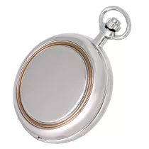   Tiko Time zsebóra, quartz, bicolor (ezüst és rózsaarany) színű tok, fehér/arab számos számlap