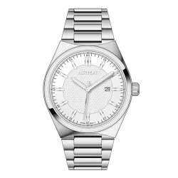   ASTRON 8067-7 quartz férfi karóra, ezüst színű nemesacél tok, ezüst színű nemesacél csat, fehér számlap, WR50M vízállóság