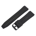   Műanyag okosóra szíj, gyorskioldós, fekete színű, normál hossz, 20mm