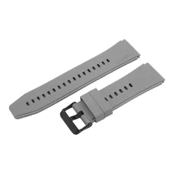   Műanyag okosóra szíj, gyorskioldós, szürke színű, normál hossz, 22mm