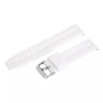   Műanyag okosóra szíj, gyorskioldós, fehér színű, normál hossz, 22mm