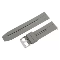   Műanyag okosóra szíj, gyorskioldós, szürke színű, normál hossz, 22mm