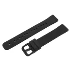   Műanyag okosóra szíj, gyorskioldós, fekete színű, normál hossz, 16mm