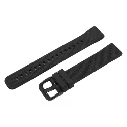   Műanyag okosóra szíj, gyorskioldós, fekete színű, normál hossz, 16mm