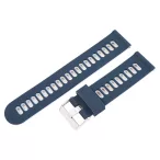   Műanyag okosóra szíj, gyorskioldós, kék/fehér színű, normál hossz, 22mm