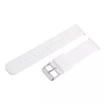   Műanyag okosóra szíj, gyorskioldós, fehér színű, normál hossz, 20mm