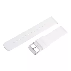   Műanyag okosóra szíj, gyorskioldós, fehér színű, normál hossz, 20mm