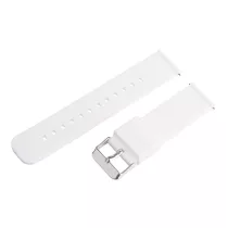   Műanyag okosóra szíj, gyorskioldós, fehér színű, normál hossz, 22mm