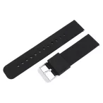   Műanyag okosóra szíj, gyorskioldós, fekete színű, normál hossz, 20mm