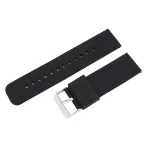   Műanyag okosóra szíj, gyorskioldós, fekete színű, normál hossz, 24mm