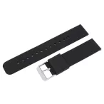   Műanyag okosóra szíj, gyorskioldós, fekete színű, normál hossz, 18mm