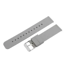   Műanyag okosóra szíj, gyorskioldós, szürke színű, normál hossz, 18mm