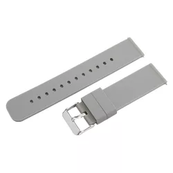   Műanyag okosóra szíj, gyorskioldós, szürke színű, normál hossz, 22mm