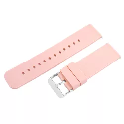   Műanyag okosóra szíj, gyorskioldós, púder színű, normál hossz, 24 mm