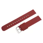   Műanyag okosóra szíj, gyorskioldós, bordó színű, normál hossz, 18mm