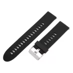   Műanyag okosóra szíj, gyorskioldós, fekete színű, normál hossz, 22mm