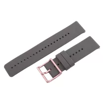   Műanyag okosóra szíj, gyorskioldós, szürke színű, normál hossz, 22mm