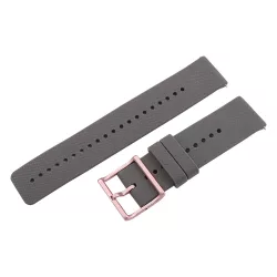   Műanyag okosóra szíj, gyorskioldós, szürke színű, normál hossz, 22mm