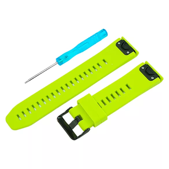 Garmin QuickFit, szilikon, zöld színű okosóra szíj, 20 mm