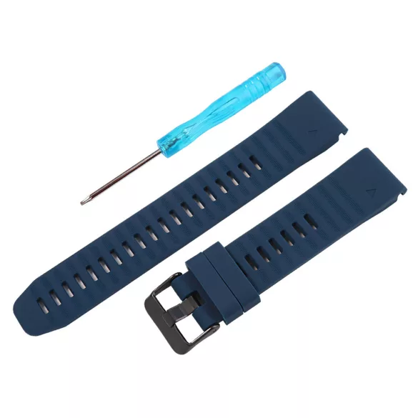 Garmin QuickFit, szilikon, kék színű okosóra szíj, 20 mm