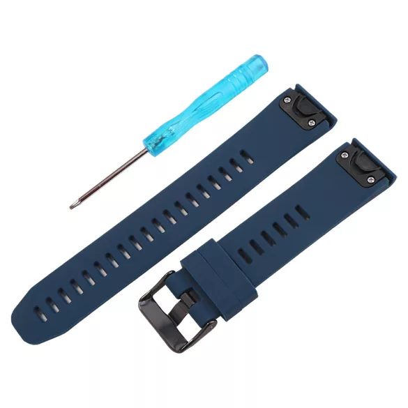 Garmin QuickFit, szilikon, kék színű okosóra szíj, 20 mm