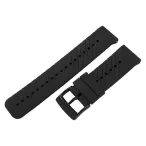   Műanyag okosóra szíj, gyorskioldós, fekete színű, normál hossz, 24 mm