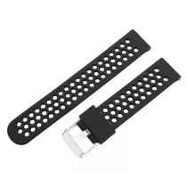   Műanyag okosóra szíj, gyorskioldós, fekete színű, normál hossz, 18 mm